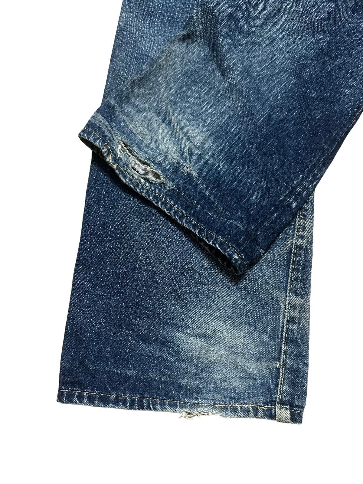 Sugar Cane 🇯🇵 Sugar Canes Buckle Back Selvedge Jeans Mud Wash Blue Size US 29 - 5 Thumbnail