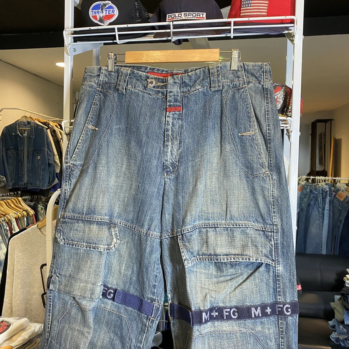 Marithe + Francois Girbaud Marithe Francois Girbaud Bondage Denim Pants Size US 36 / EU 52 - 9 Thumbnail
