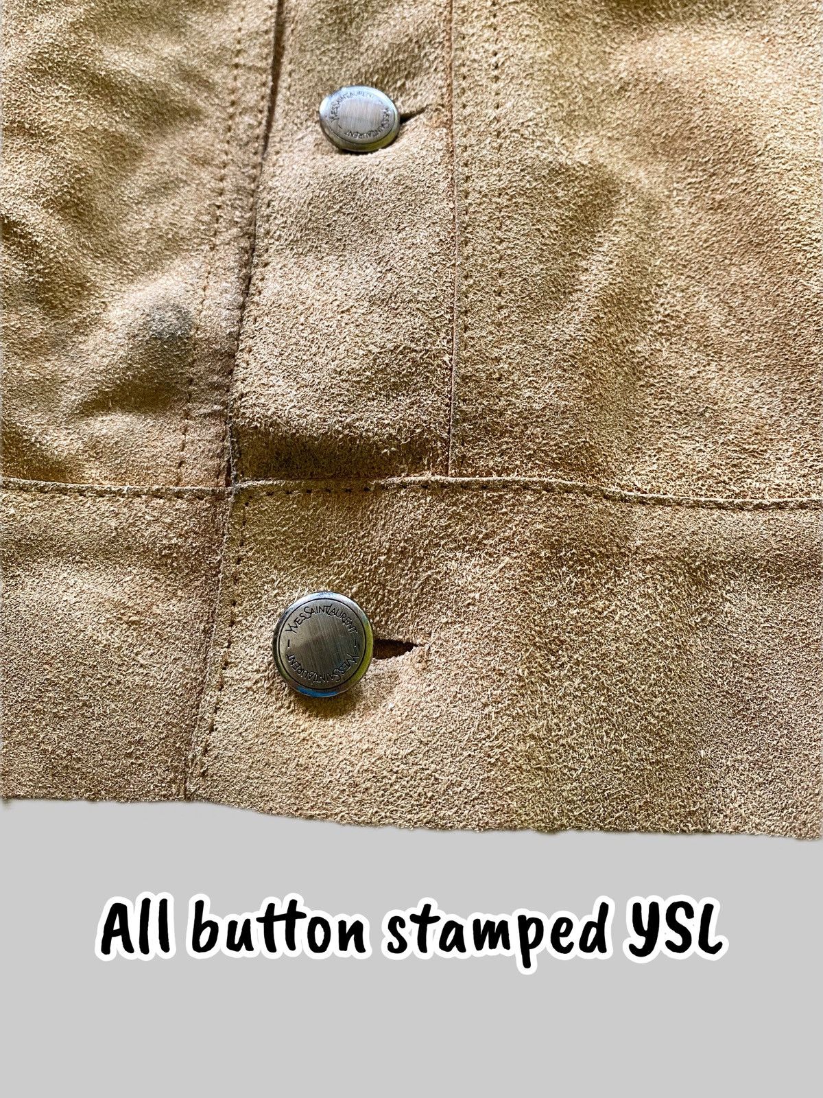 Yves Saint Laurent Insane Detailed YSL RiveGauche Suede Leather Jacket Size US M / EU 48-50 / 2 - 6 Thumbnail