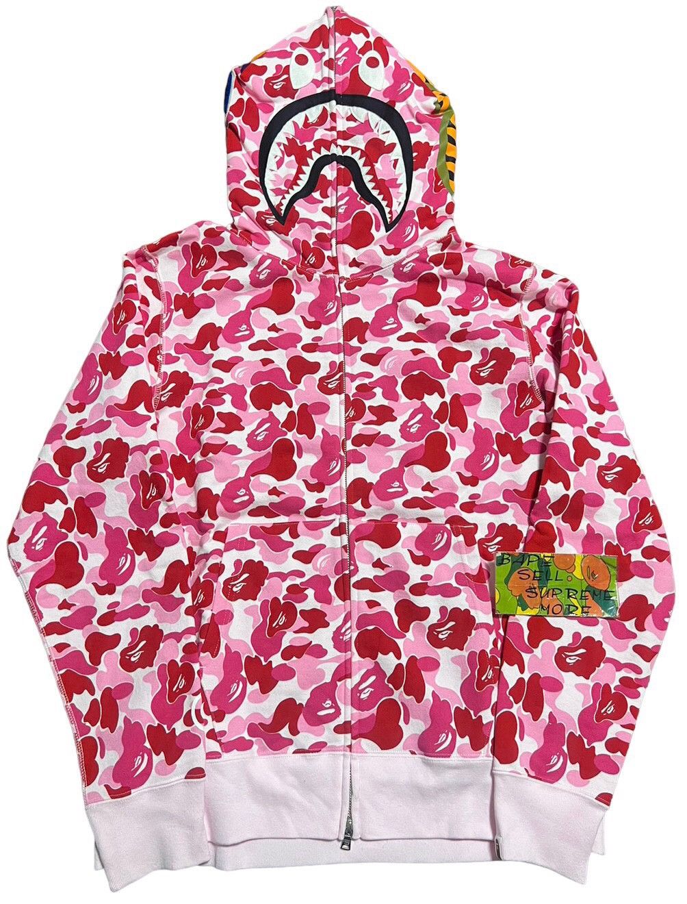 BAPE Shark Hoodie - ABC Pink Camo - S,M