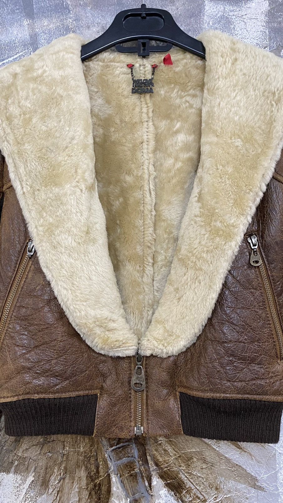 Vintage Doma Sheepskin Shearling Cropped Jacket Size S / US 4 / IT 40 - 9 Thumbnail