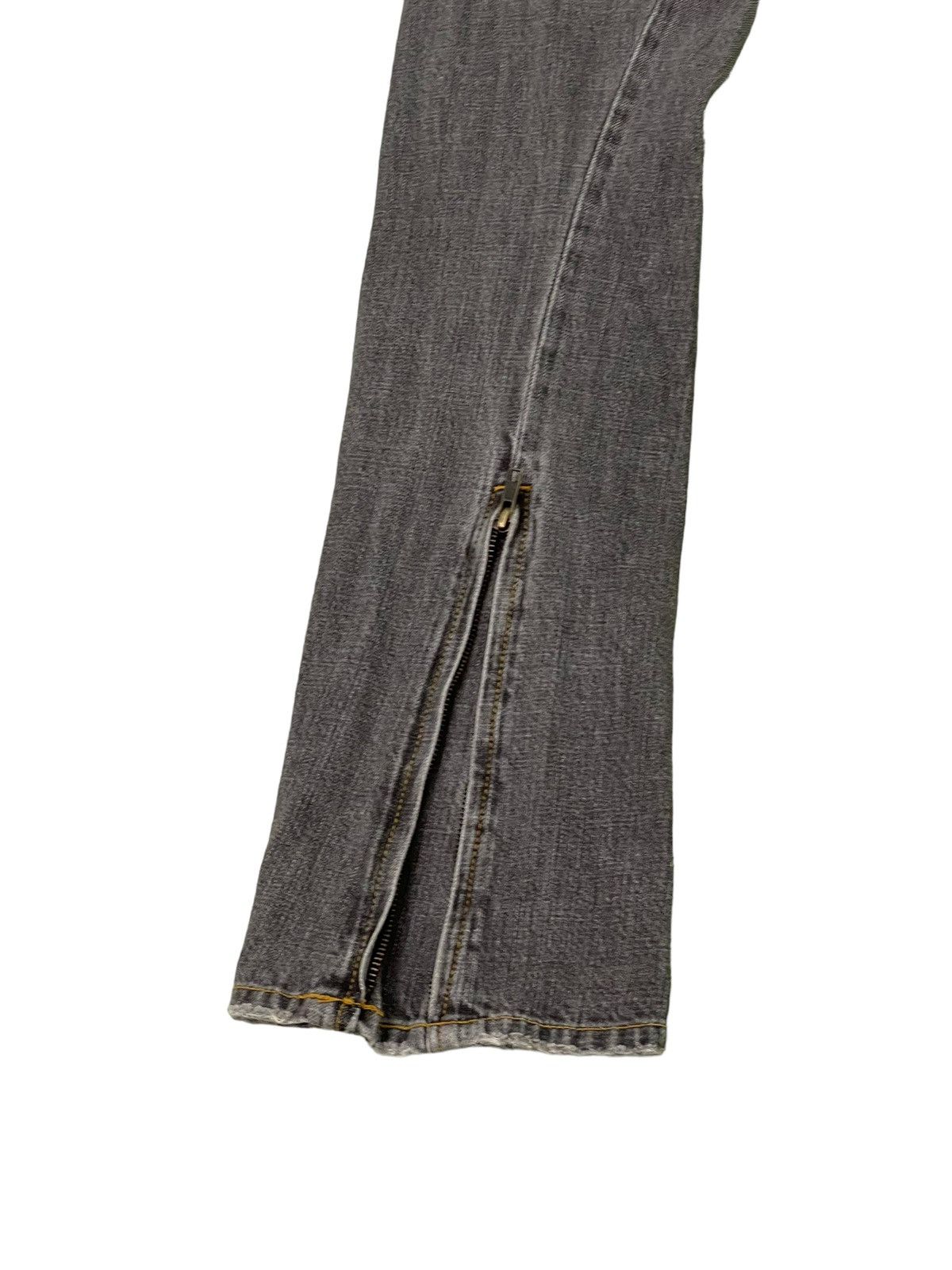 Japanese Brand Flare Jeans Klein Plus Homme Distress Slim Boot Cut 5🟦9 Size US 29 - 17 Thumbnail