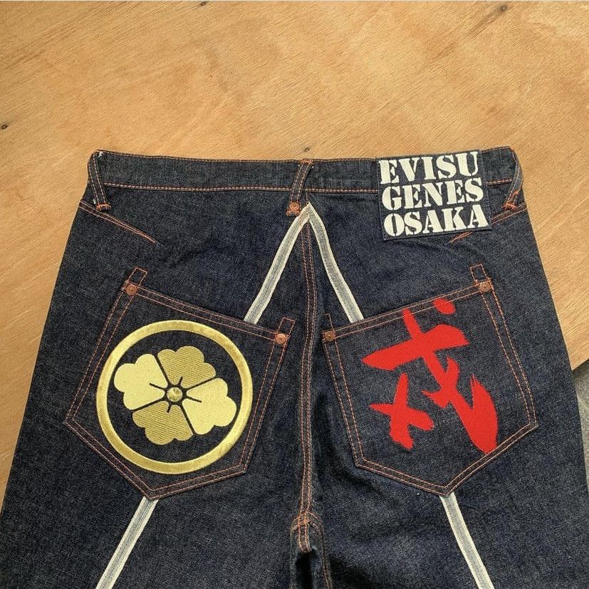 Vintage Rare evisu genes osaka jeans selvedge - Bottoms