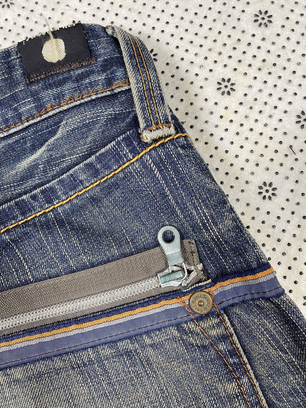 Japanese Brand Distressed Denim By Blue Way Size US 35 - 7 Thumbnail