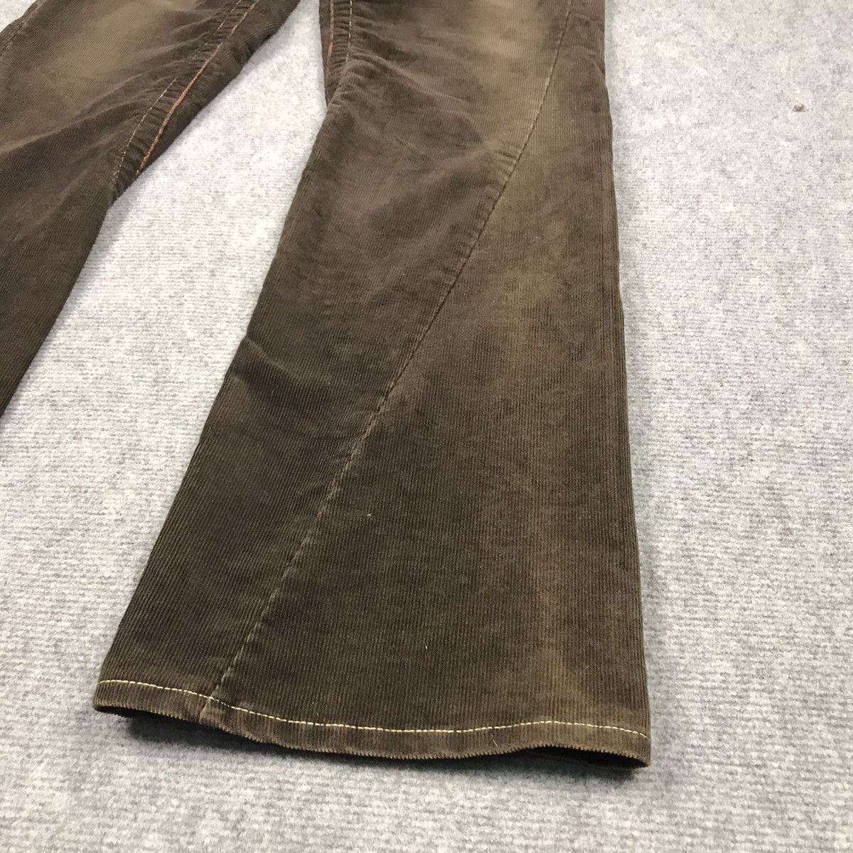 Japanese Brand FLARED CORDUROY🔥JUN MEN BROWN BOOTCUT PANTS Size US 30 / EU 46 - 3 Thumbnail