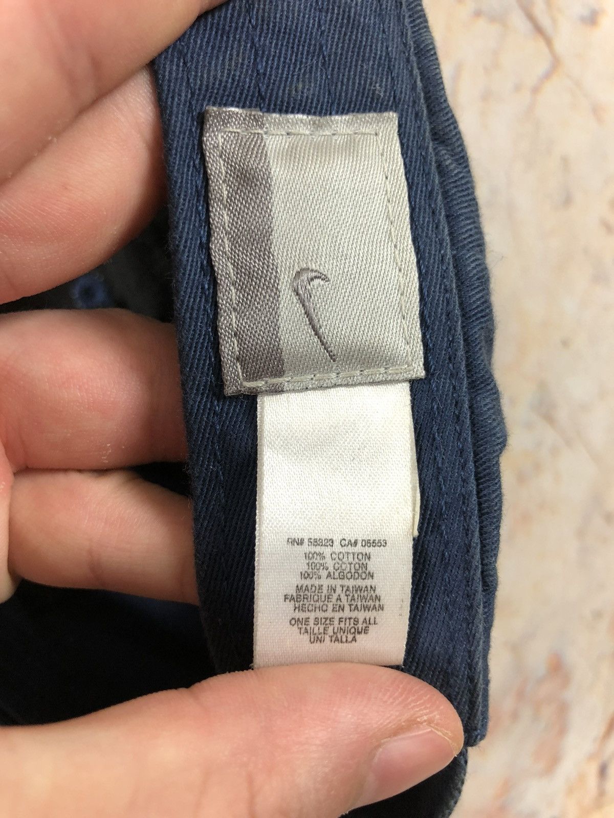 Nike × Vintage Nike vintage blue logo cap Size ONE SIZE - 7 Thumbnail