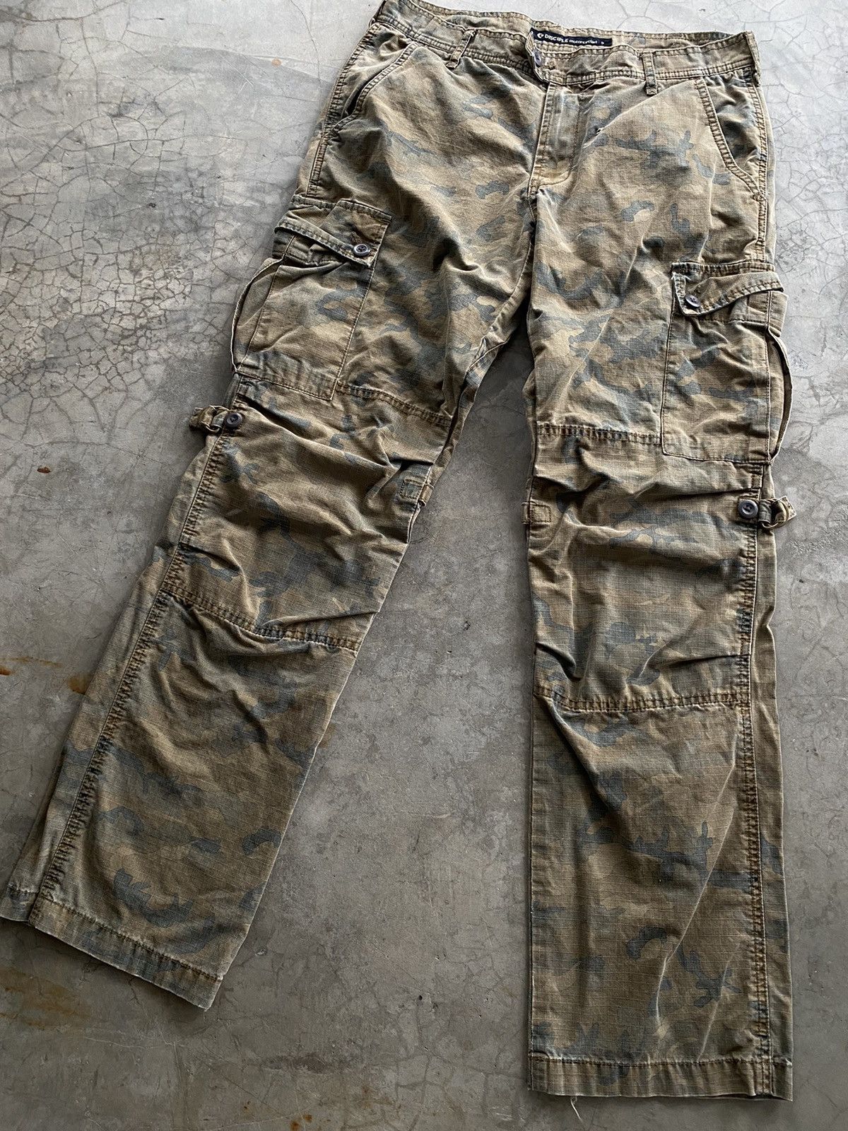 Japanese Brand Japanese Disciple Motorcyclist Army Cargo Pants Size US 33 - 3 Thumbnail