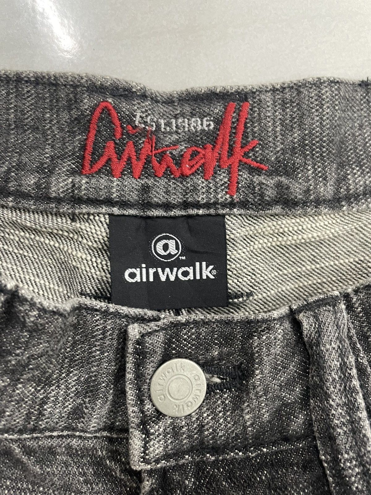 Airwalk Vintage Airwalk Baggy Jeans Faded Black Size US 30 / EU 46 - 8 Thumbnail