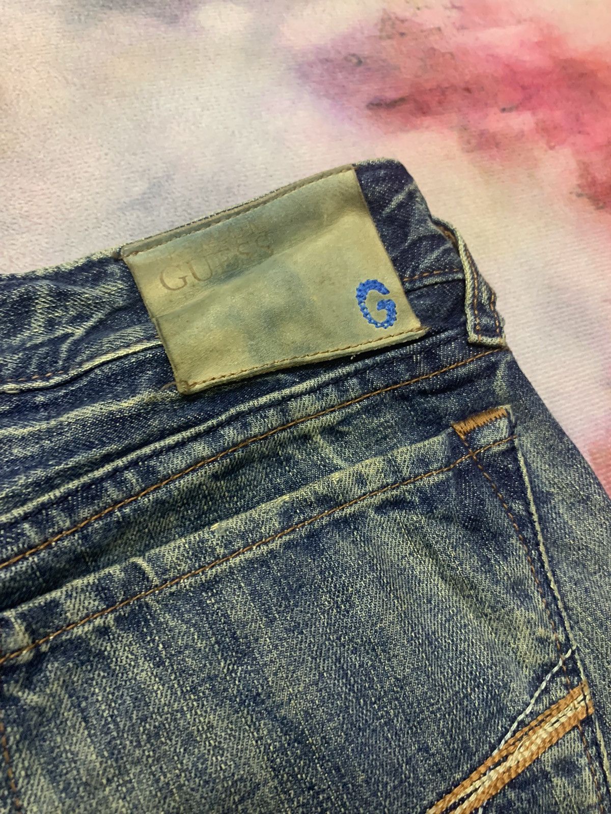 Guess Flare GUESS JEANS Mud Washed Rusty Denim Size US 35 - 12 Thumbnail