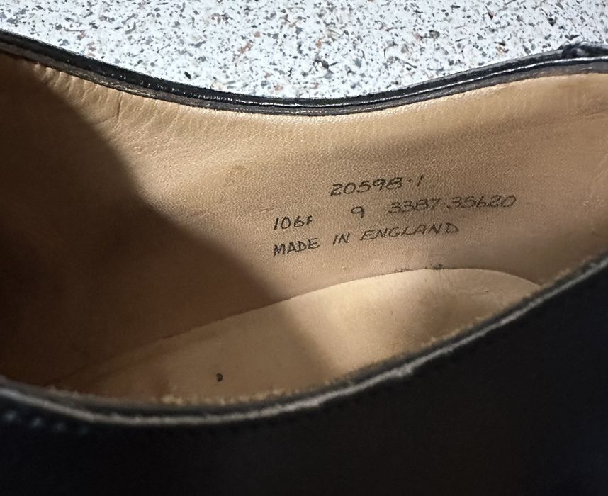 Chaussures Oxford Alfred Sargent Pour Paul Stuart Marron Daim - Taille 41 EU/7 UK, Fait Main En Angleterre