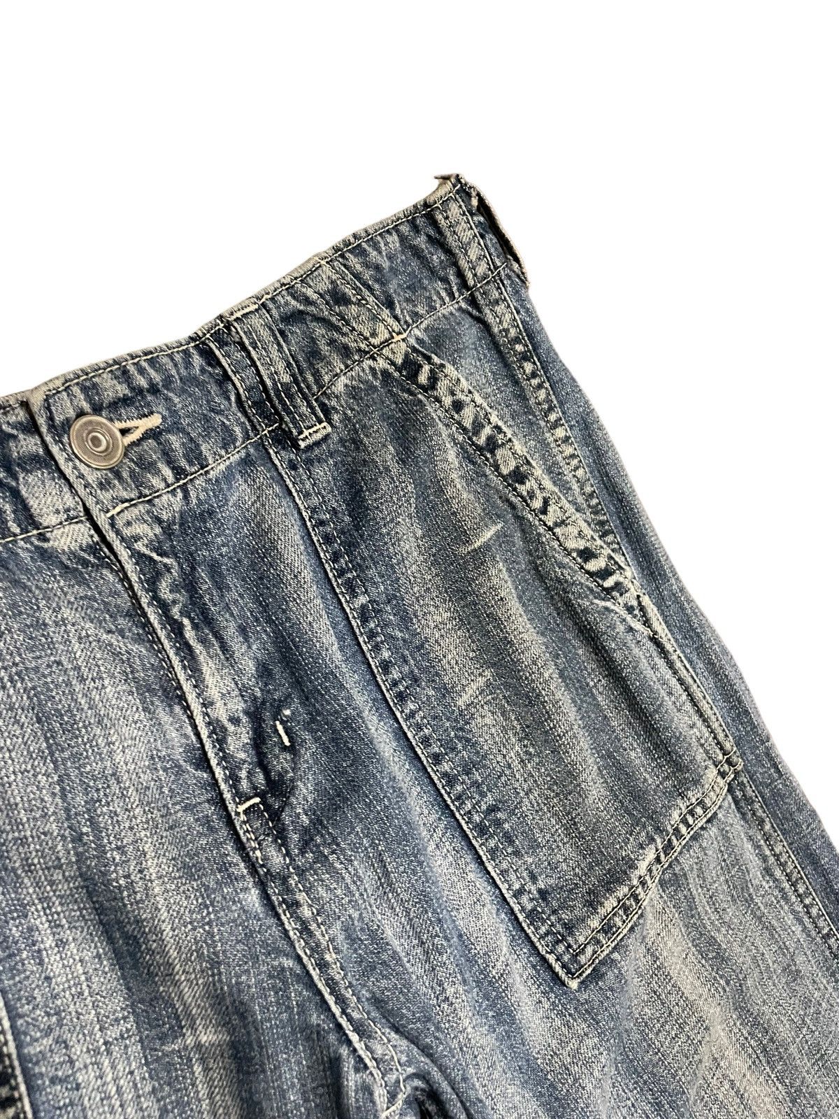 Japanese Brand × Johnbull John Bull 90s Distressed Fatigue Baker Army Style Jeans Size US 30 / EU 46 - 11 Thumbnail