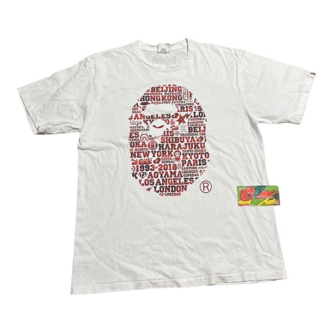 BAPE XXV T-shirt White/BAPE head