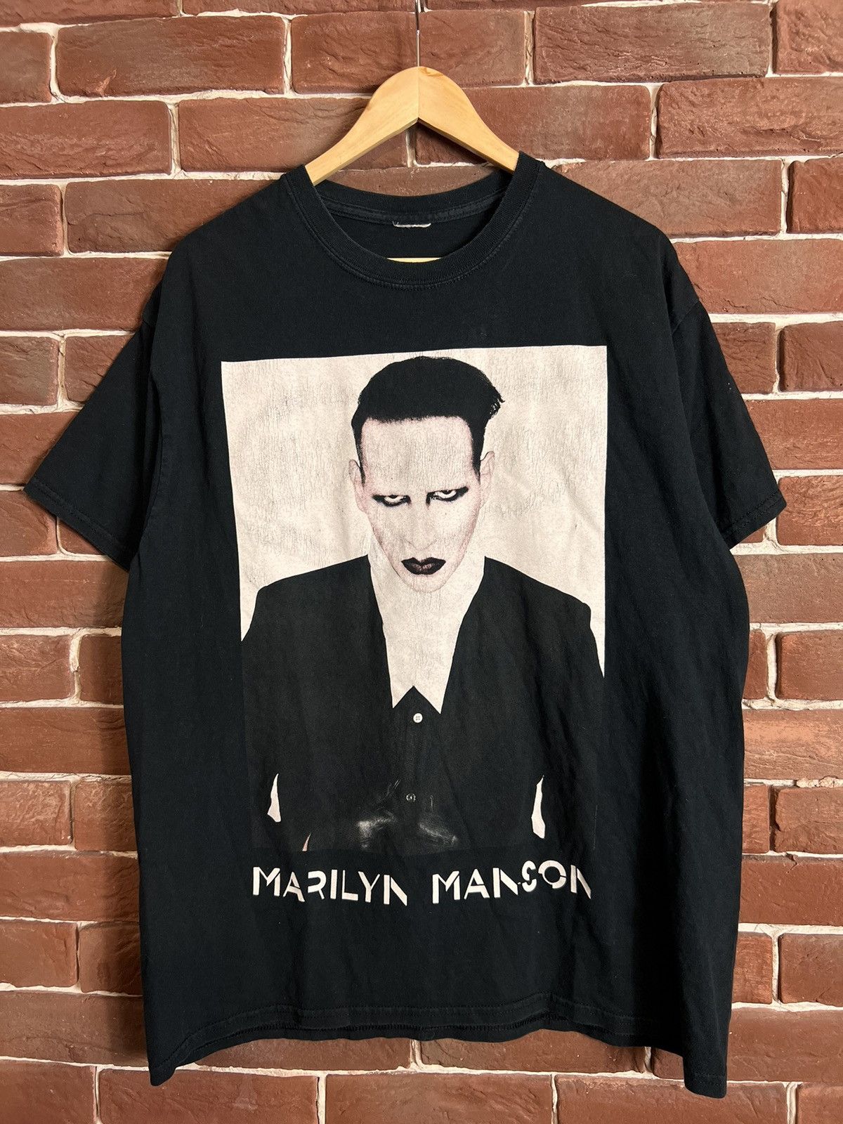 Band Tees Marilyn Manson The Hallelujah Rare Band Tee Vintage Hype Size US XL / EU 56 / 4 - 1 Thumbnail