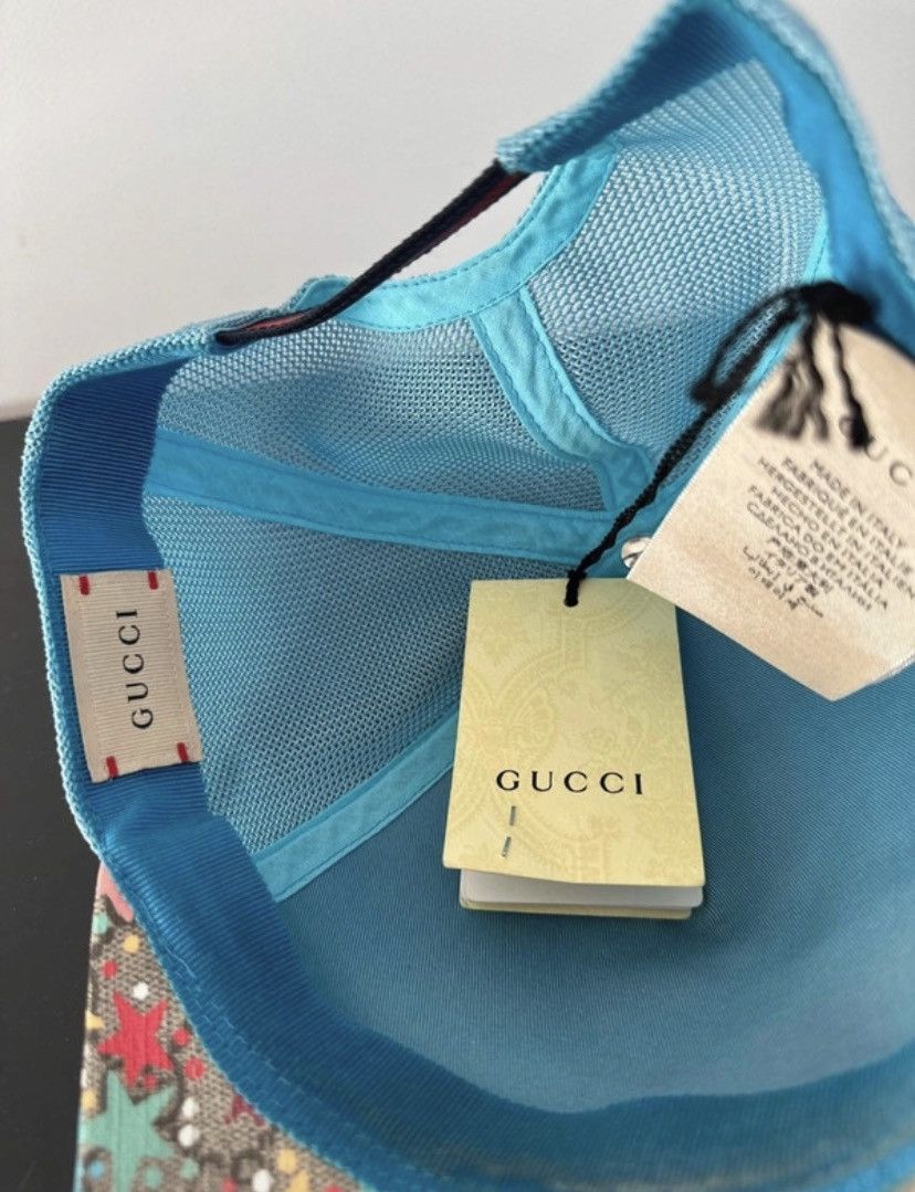 Gucci Gucci Print GG with stars Supreme Velcro Strap Baseball Cap Size ONE SIZE - 2 Thumbnail