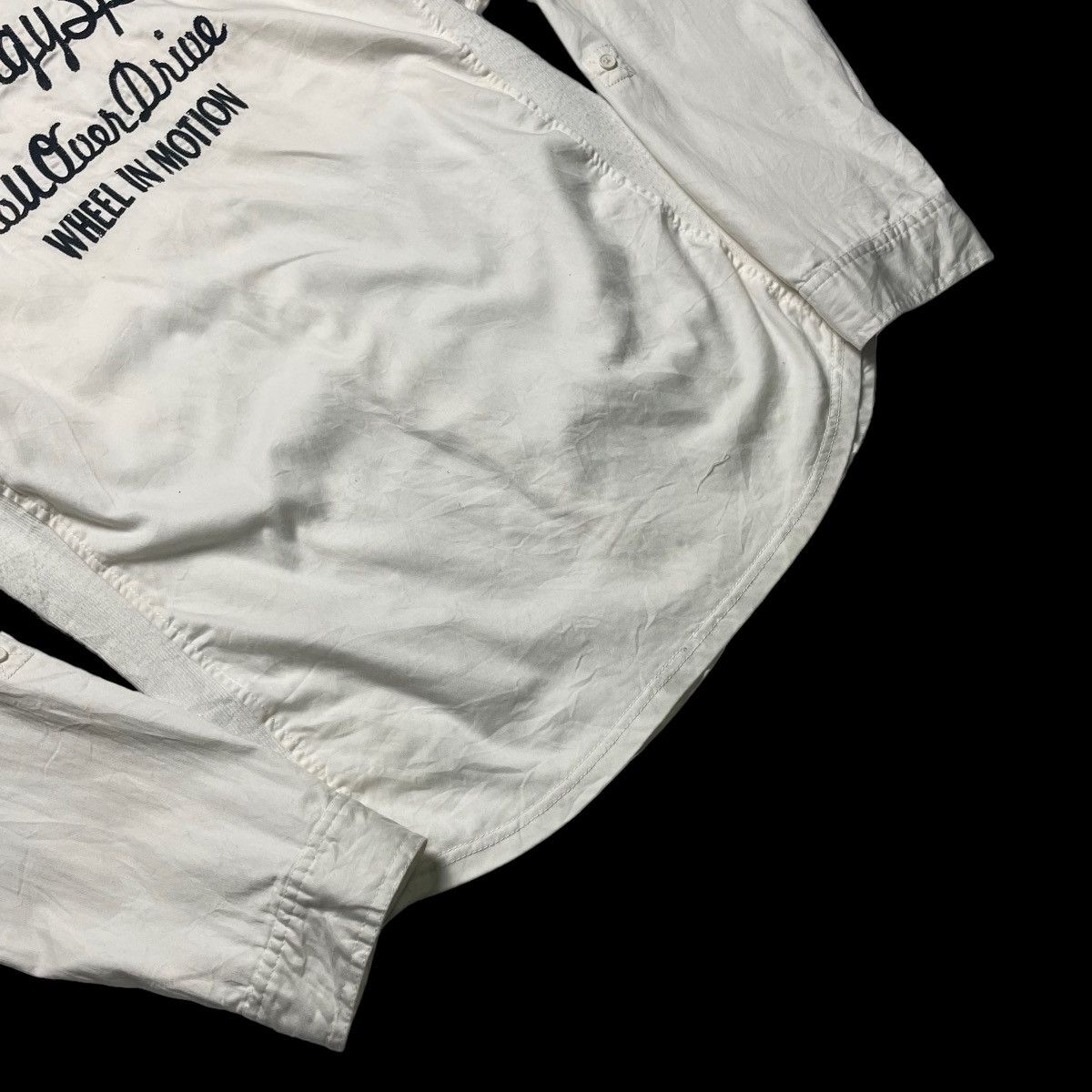 Seditionaries 🇯🇵 SEMANTIC DESIGN EMBROIDERED SPELL OUT BUTTON UP SHIRT Size US XL / EU 56 / 4 - 6 Thumbnail