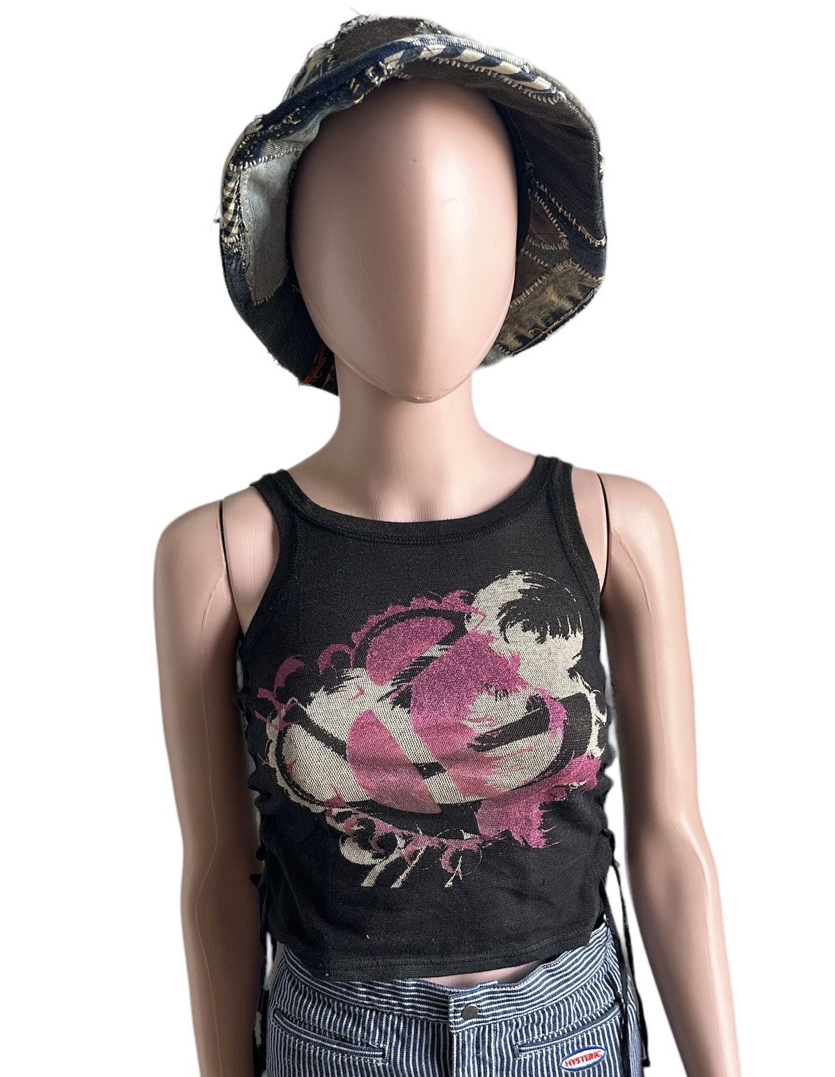 image of Hysteric Glamour Sleeveless With Side Laces Design in Black, Women's (Size XS)