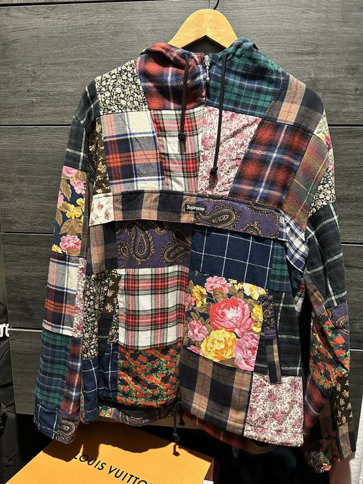 Supreme hot sale patchwork anorak