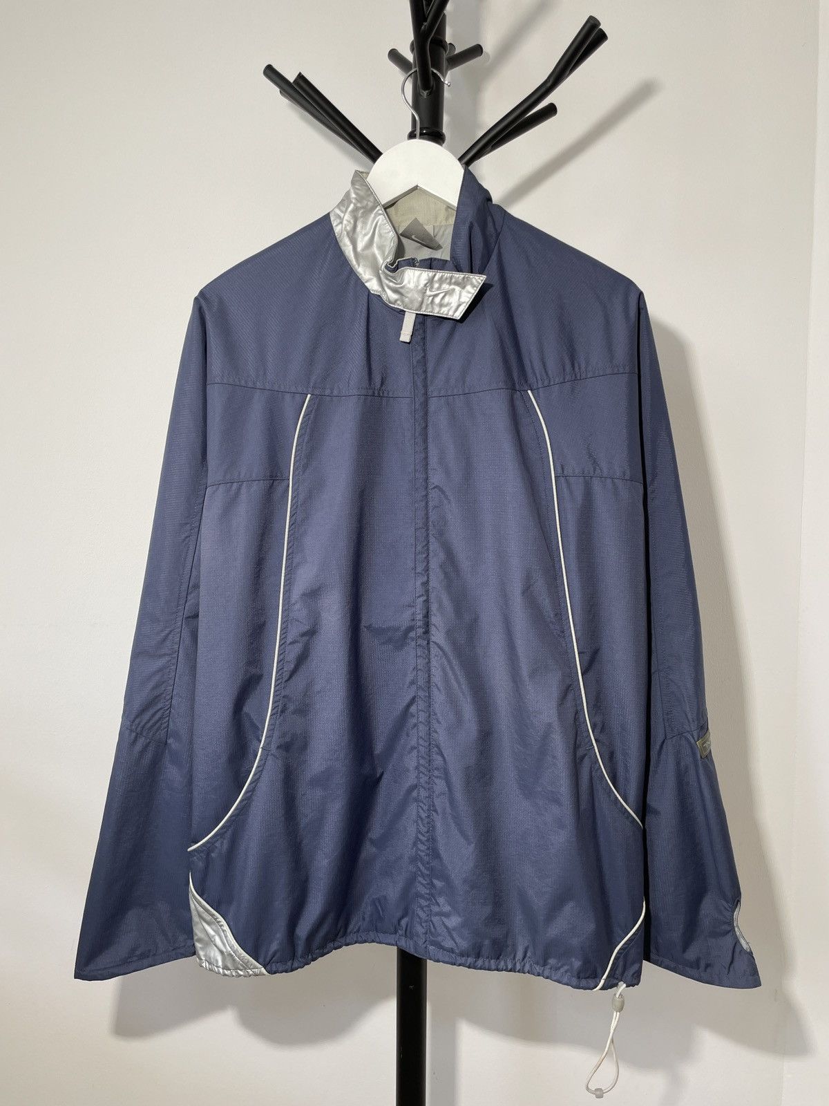 Nike × Vintage Vintage 90s Nike TN+ Center Swoosh Chrome Jacket Size US M / EU 48-50 / 2 - 1 Thumbnail