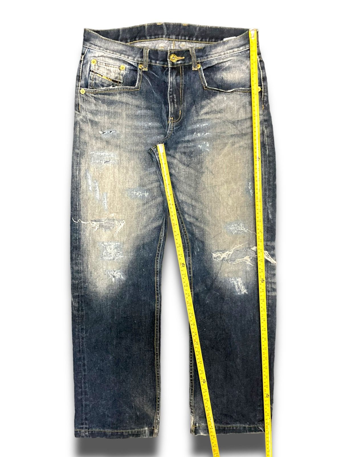 Japanese Brand Vintage 90s Punk Apestein Gold Line Jeans Size US 34 / EU 50 - 19 Thumbnail