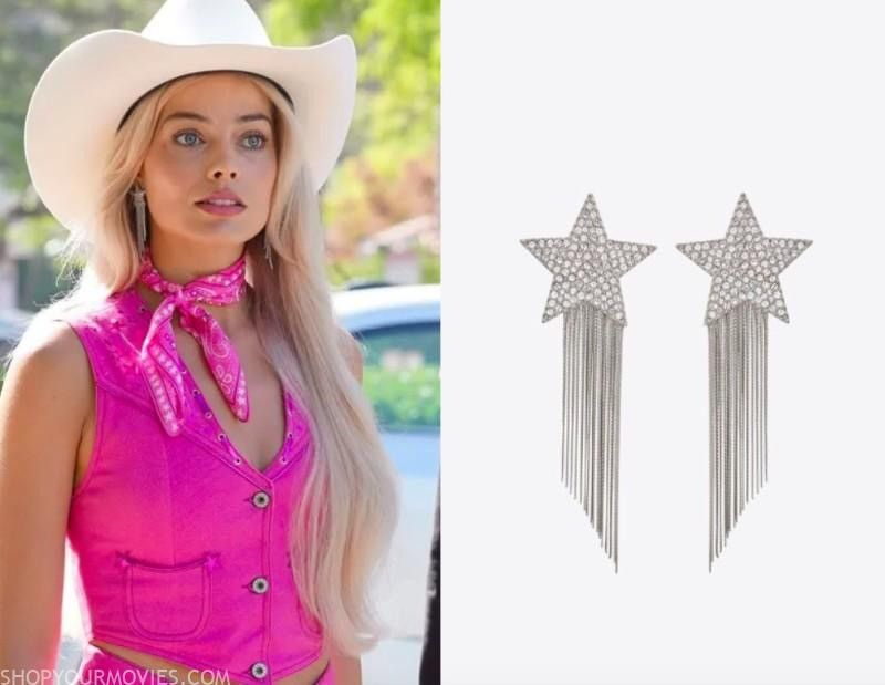 Saint Laurent Paris 🔥GRAIL🔥Saint Laurent Silver Star Earrings Size ONE SIZE - 1 Thumbnail