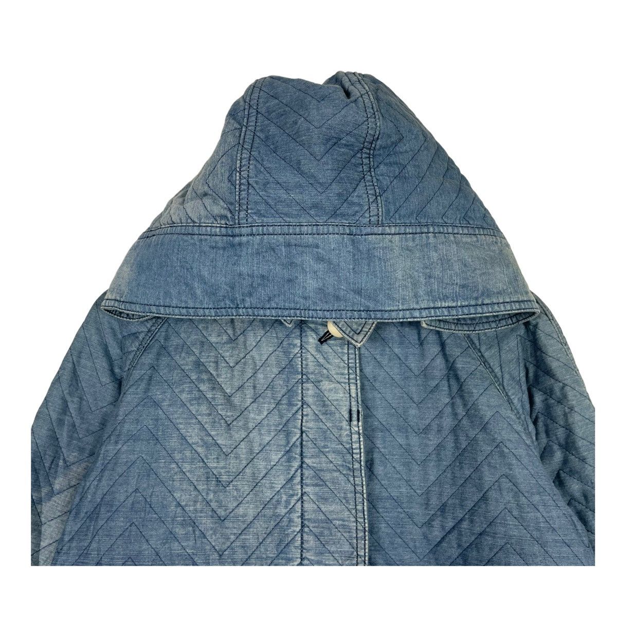 45rpm × Indigo × Japanese Brand 💥DAMA DYED DENIM HOODED PARKA JACKET Size US M / EU 48-50 / 2 - 4 Thumbnail