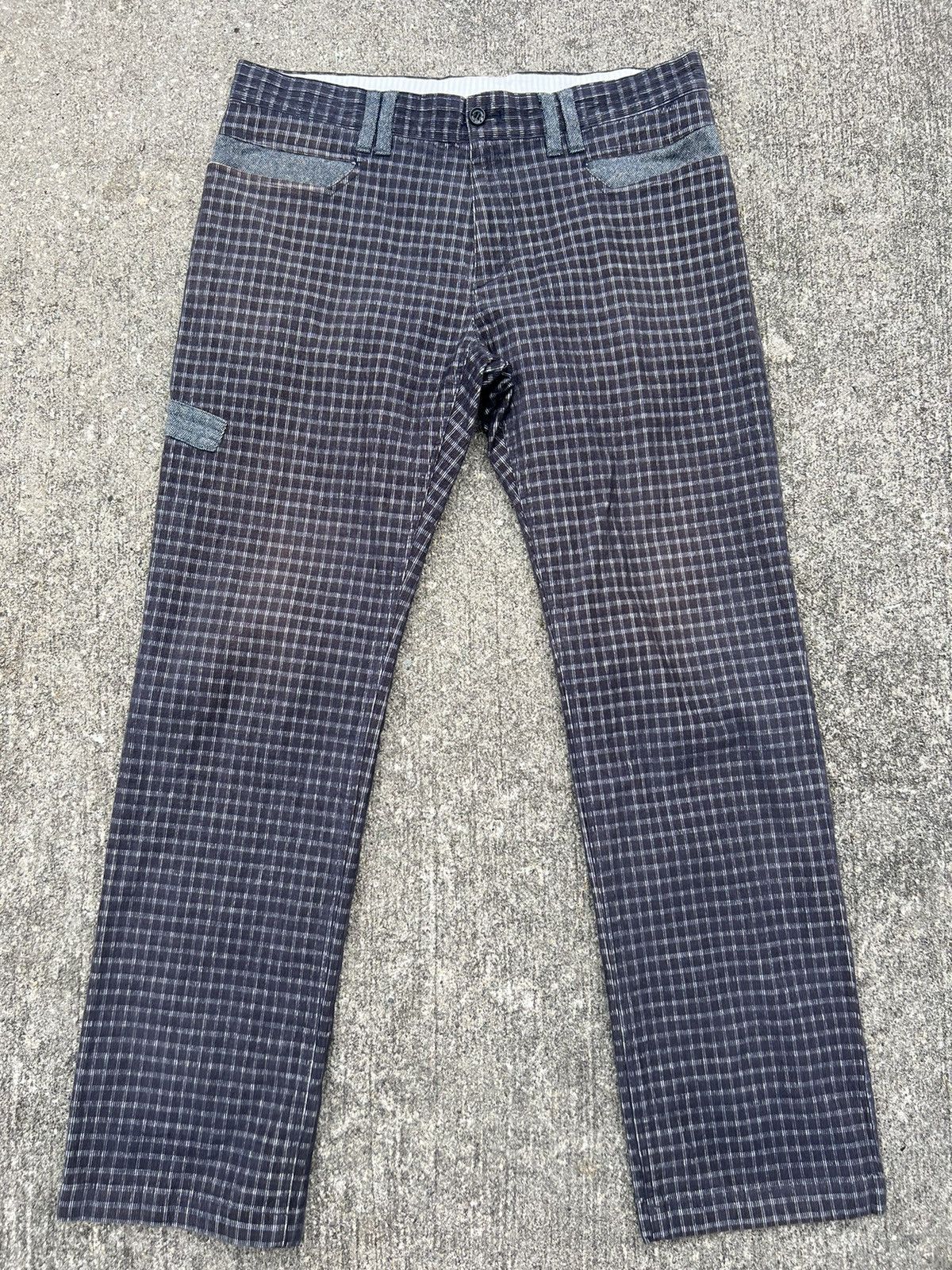 Vintage ZOY Japan Checkered Corduroy Pant Size US 32 / EU 48 - 1 Thumbnail
