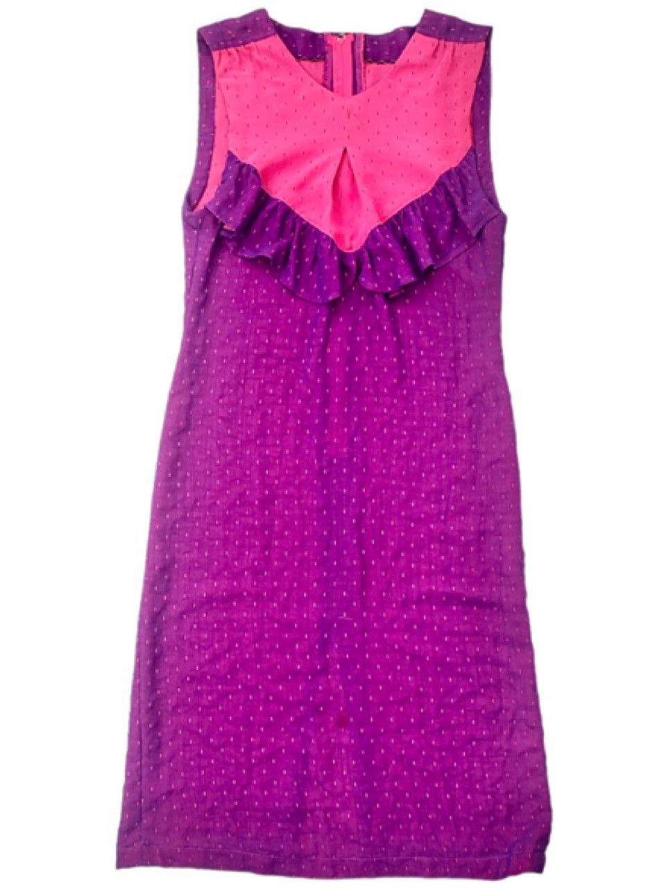 70’s Ruffle Sleeveless Midi Dress