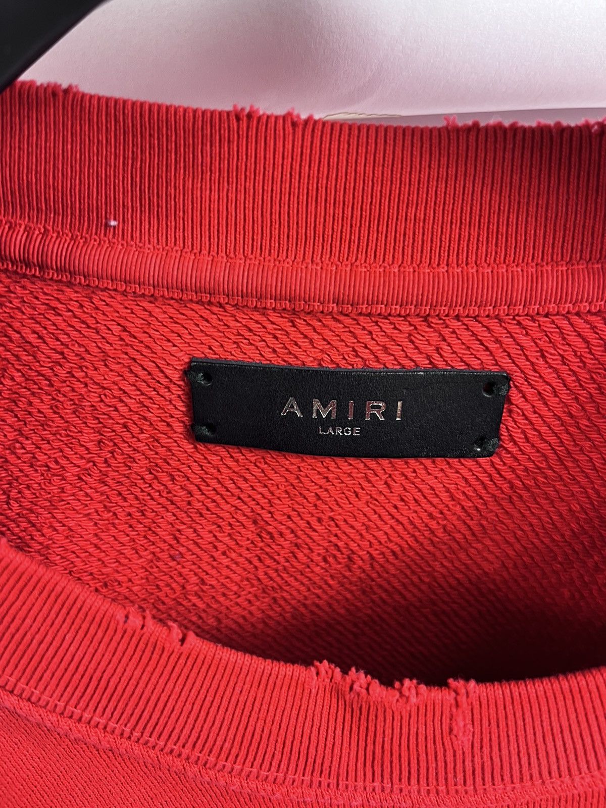 Amiri Oversized logo print distressed sweatshirt Size US L / EU 52-54 / 3 - 5 Thumbnail