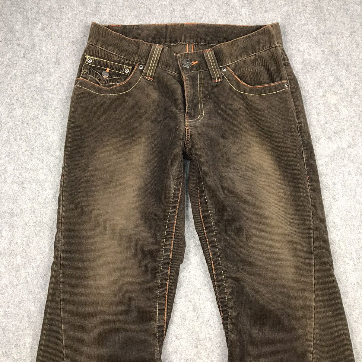 Japanese Brand FLARED CORDUROY🔥JUN MEN BROWN BOOTCUT PANTS Size US 30 / EU 46 - 5 Thumbnail