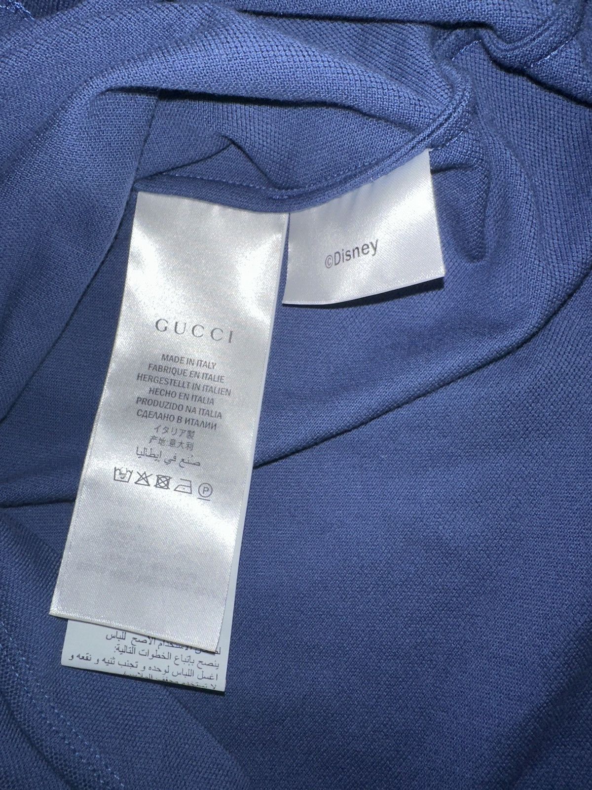 Gucci Gucci blue cotton three little pigs polo Size US XL / EU 56 / 4 - 2 Thumbnail