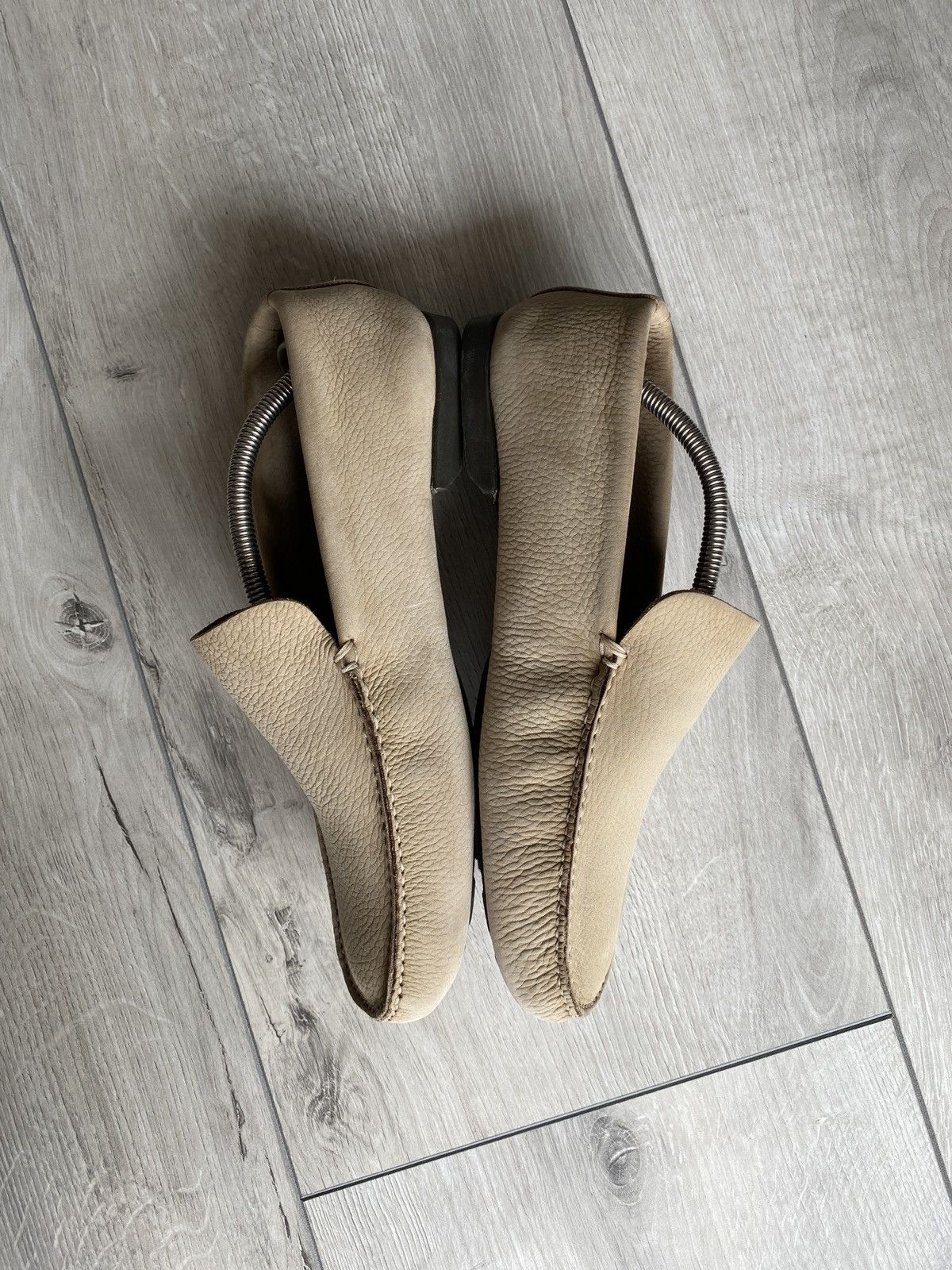 J.M. Weston J.M. Weston Beige Leather Moccasin Shoes Slip On Size US 9 / EU 42 - 7 Thumbnail