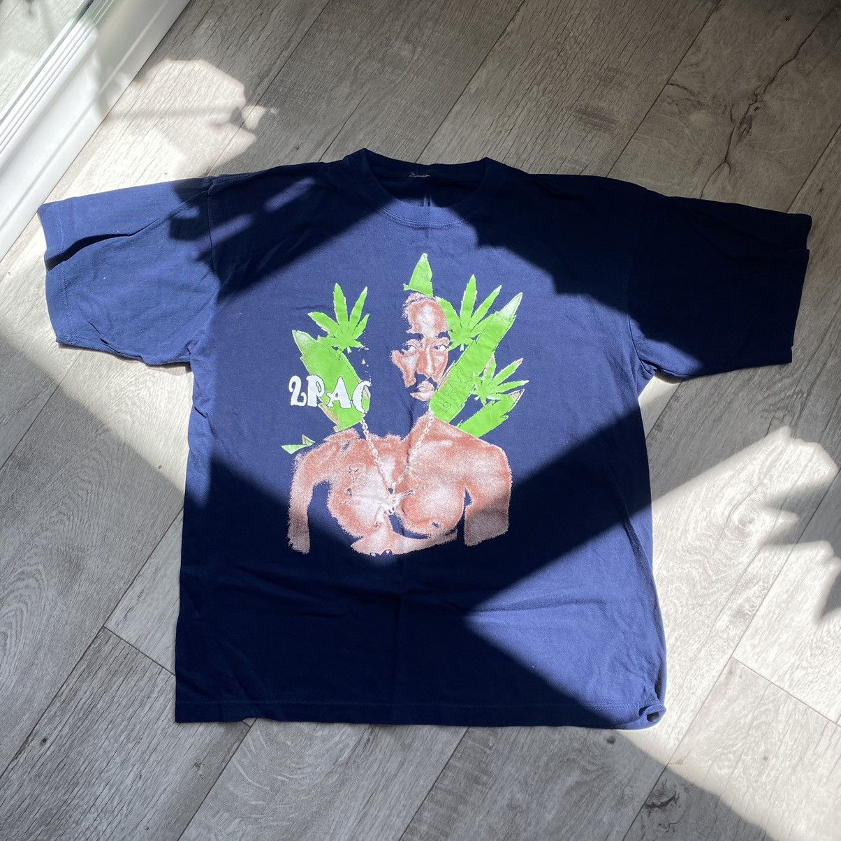 Band Tees × Rap Tees × Vintage VINTAGE 2PAC SHAKUR WEED 90s RAPPER T SHIRT Size US M / EU 48-50 / 2 - 1 Thumbnail