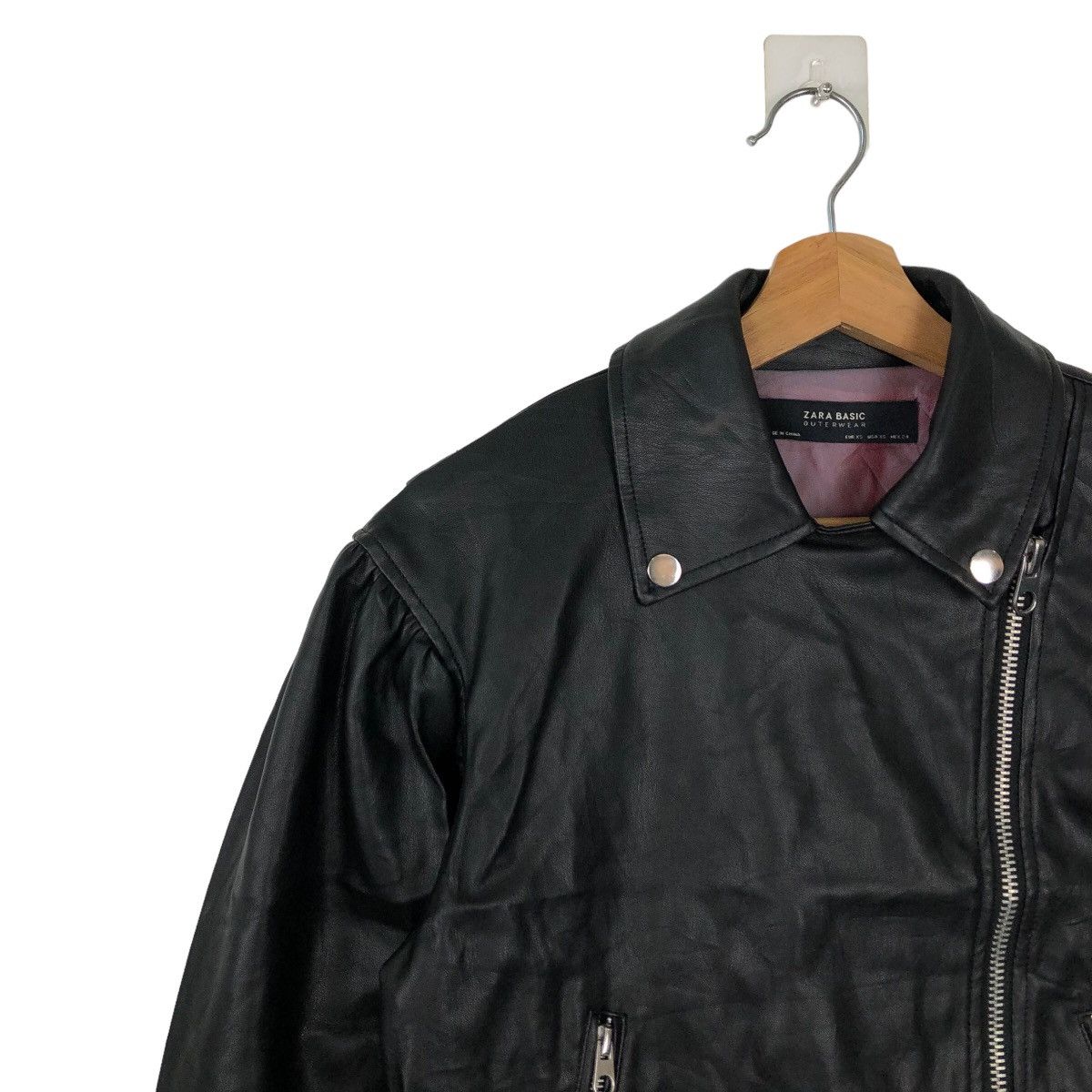 Japanese Brand VINTAGE SOFT LEATHER BOMBER JACKET ZARA JAPAN Size US XS / EU 42 / 0 - 6 Thumbnail