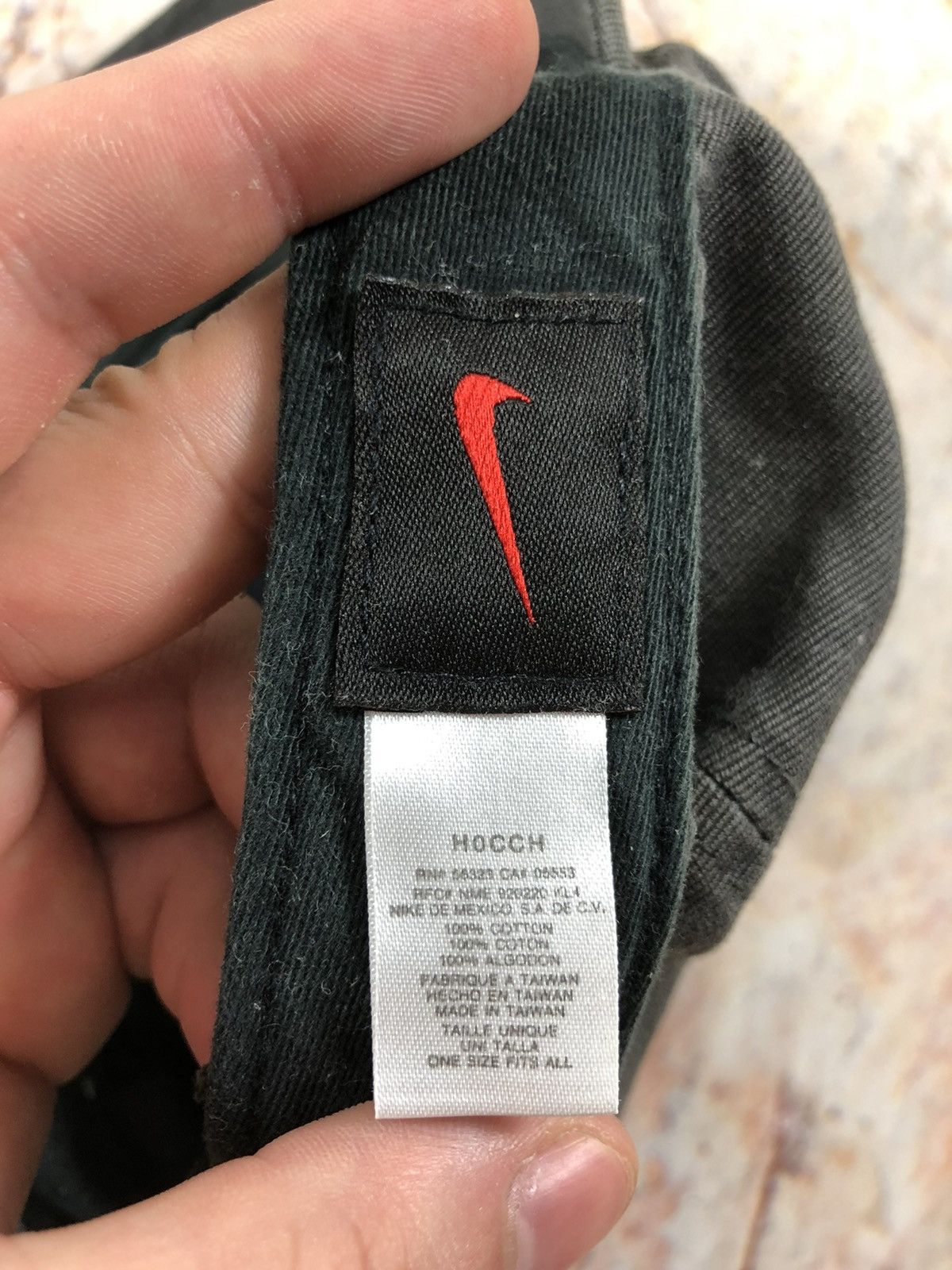 Nike × Vintage Nike vintage black athletic cap Size ONE SIZE - 5 Thumbnail
