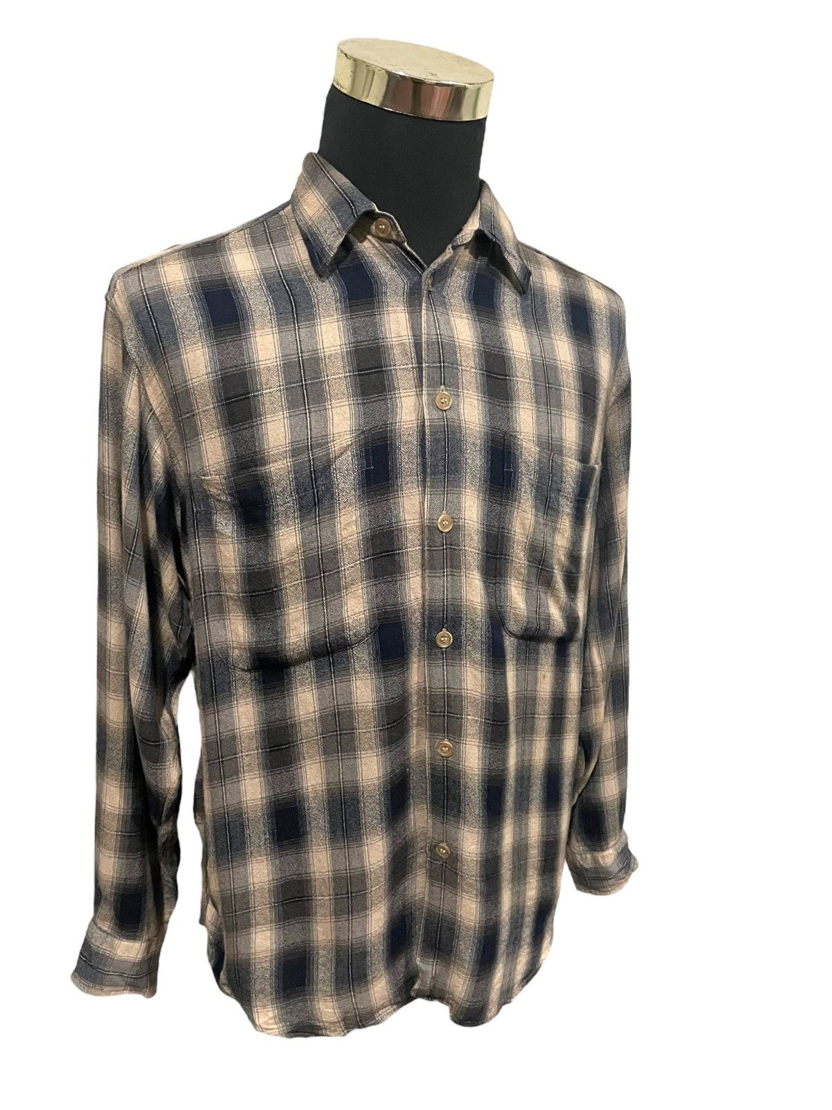 Arrow Rare🔥Vintage 80s Shadow Plaid Similar To Arrow Chevella Size US L / EU 52-54 / 3 - 8 Thumbnail