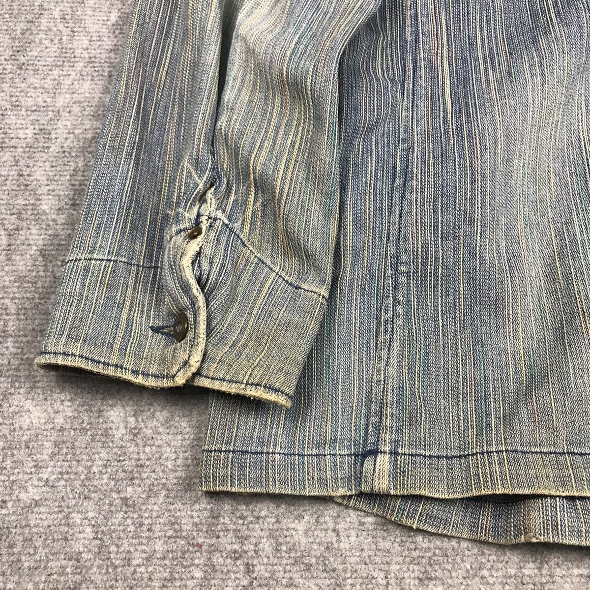Blue Blue Japan × Japanese Brand DENIM JAPANESE BUTTON UP JACKET Size US L / EU 52-54 / 3 - 12 Thumbnail