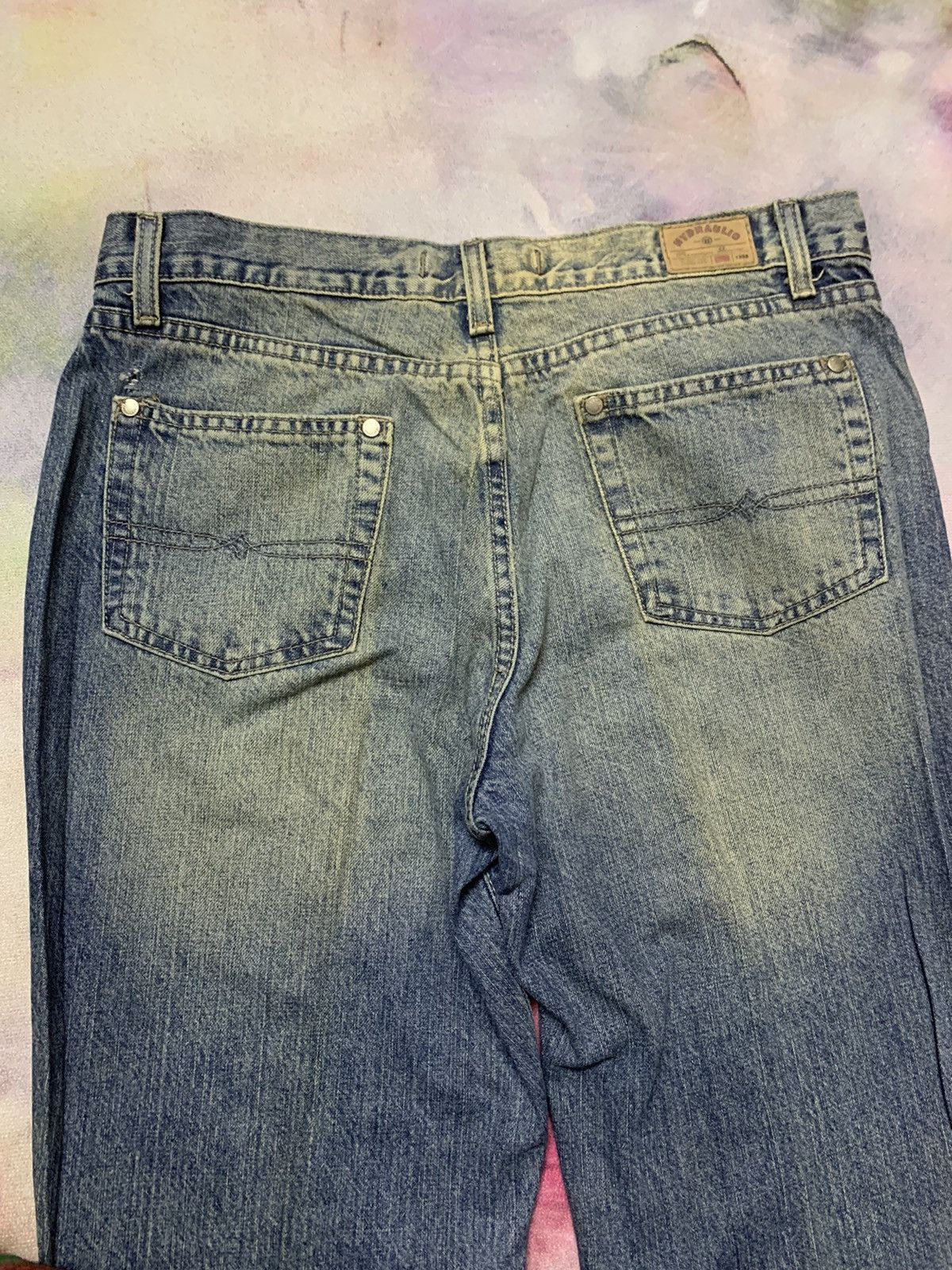 Hysteric Glamour Flare Japanese Brand HYDRAULIC Mud Washed Denim Size US 33 - 7 Thumbnail