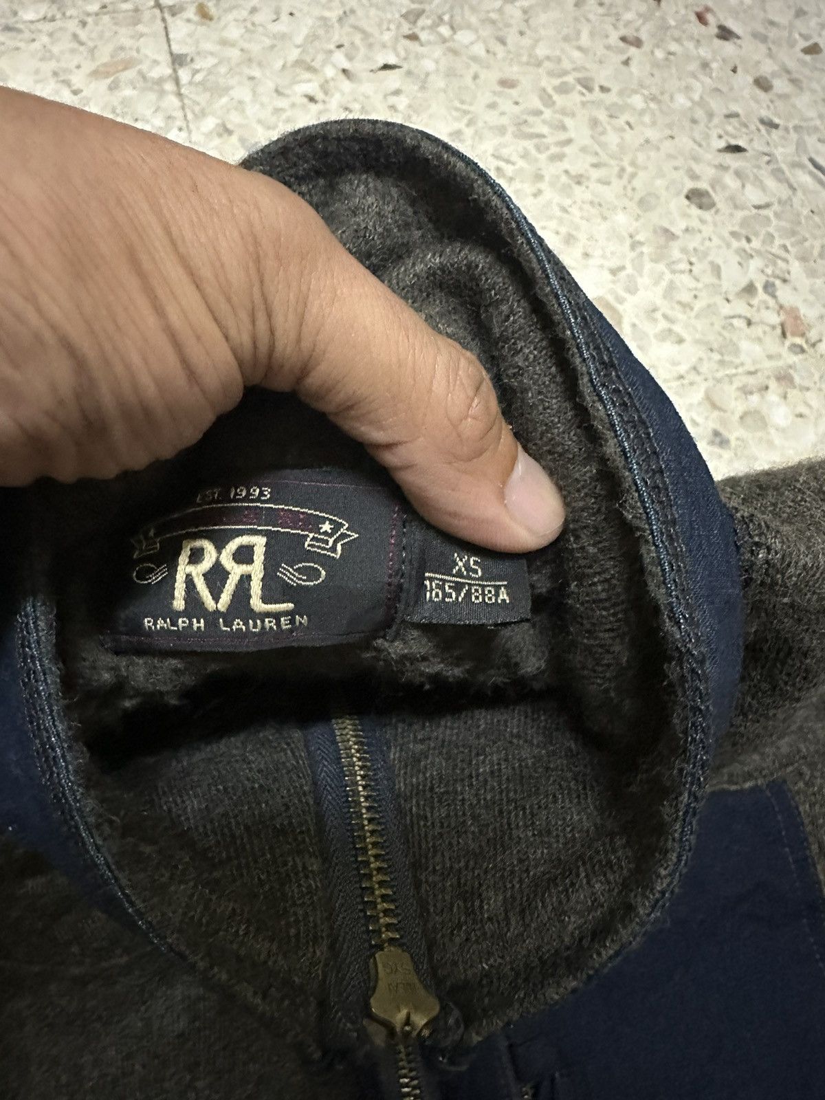 RRL Ralph Lauren RRL Ralph Lauren Fleece Jacket Design Single Denim Pocket Size US XS / EU 42 / 0 - 5 Thumbnail