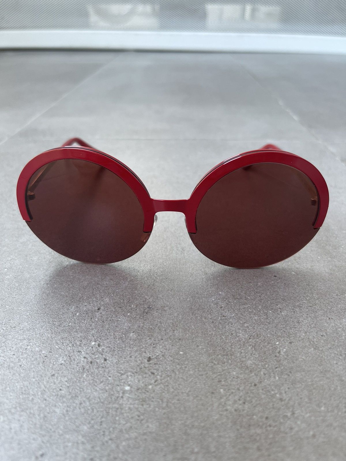 Marni Marni ME103S 613 Red Gold Round Sunglasses Size ONE SIZE - 3 Thumbnail