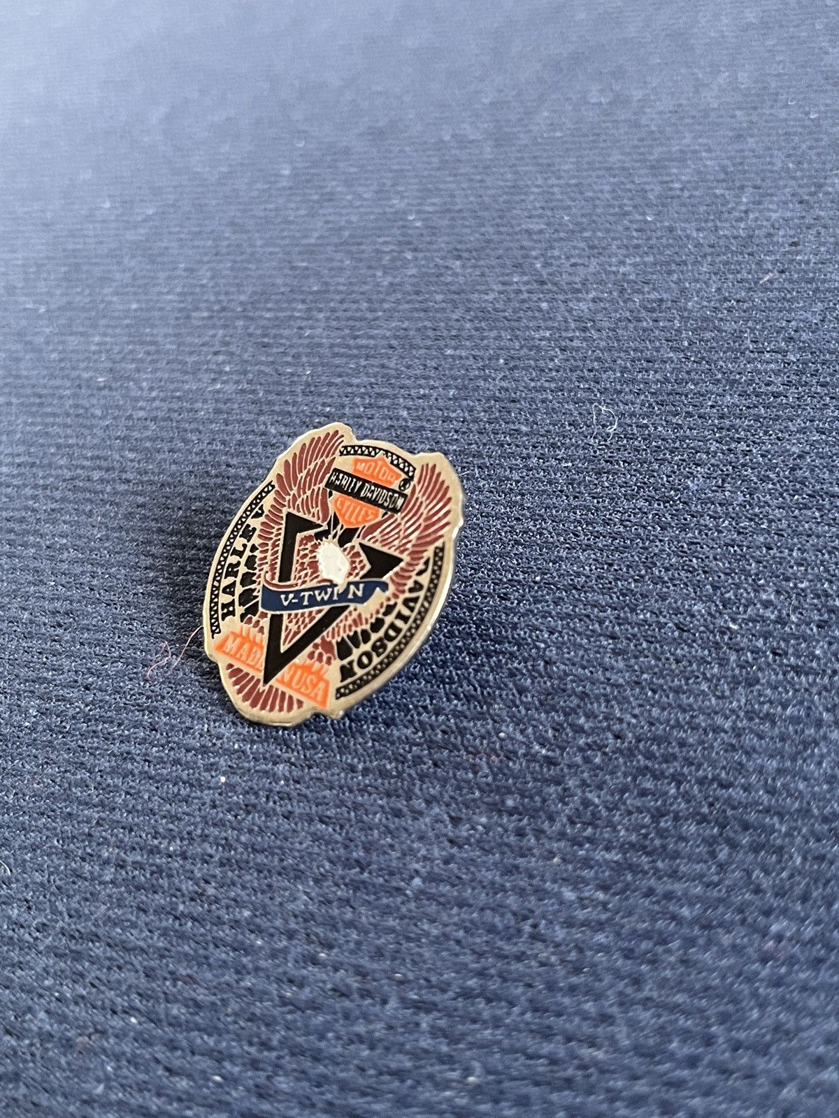Harley Davidson × Vintage Harley Davidson V Twin vintage pin Size ONE SIZE - 3 Thumbnail
