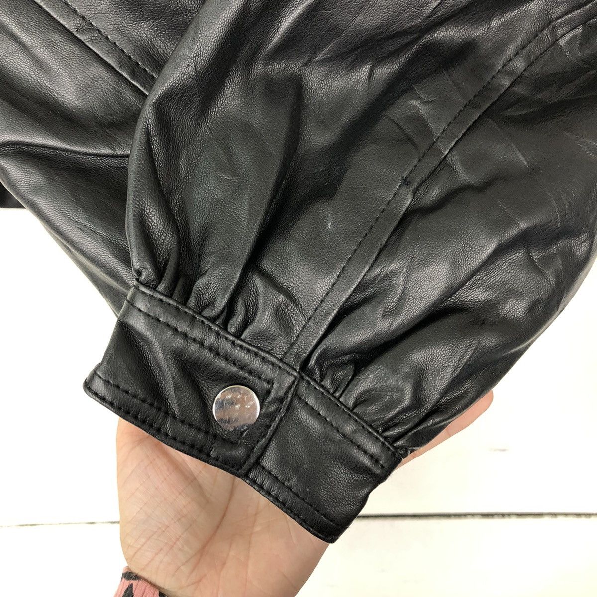Japanese Brand VINTAGE SOFT LEATHER BOMBER JACKET ZARA JAPAN Size US XS / EU 42 / 0 - 11 Thumbnail