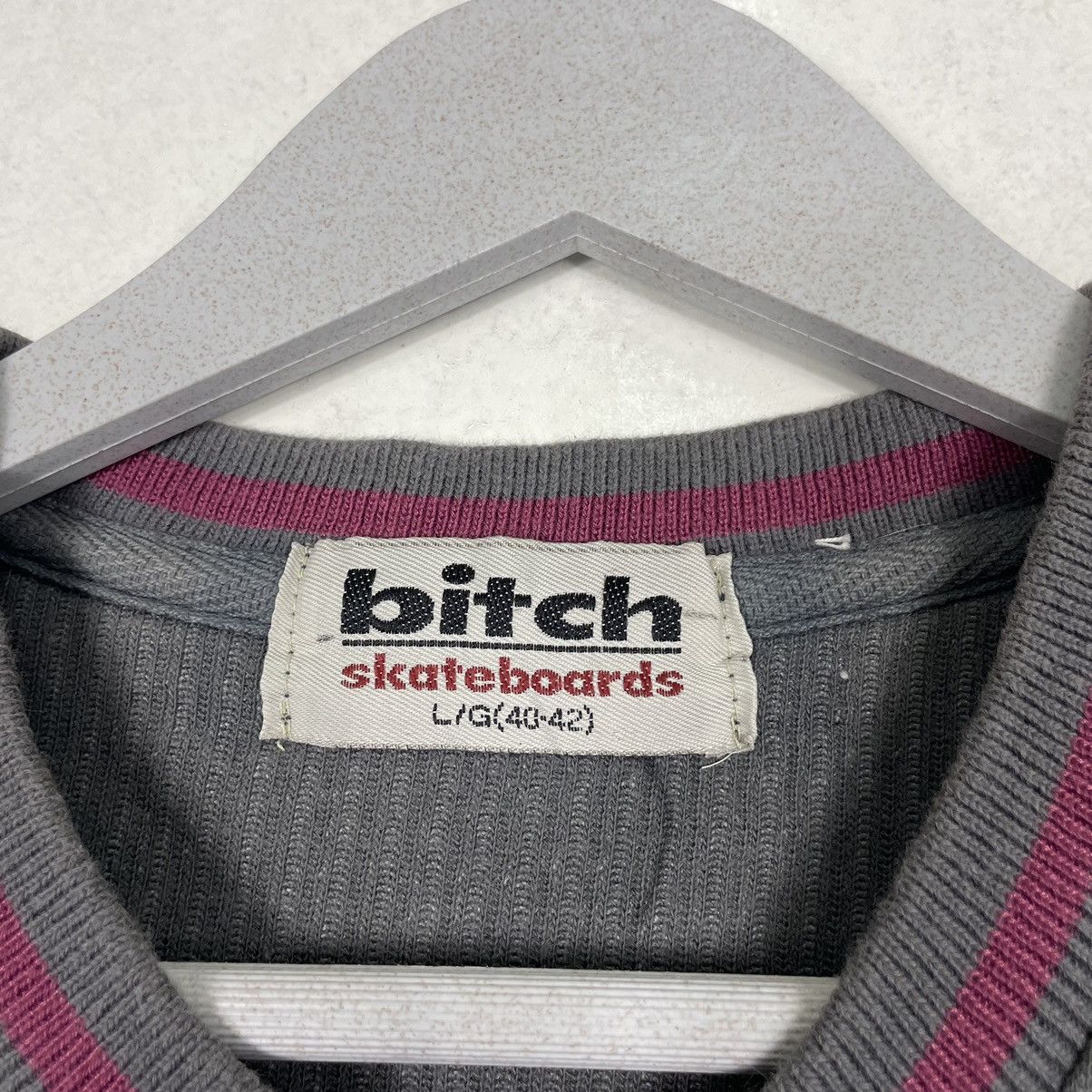 Japanese Brand × Vintage 💥90s BITCH SKATEBOARD PULLOVER SWEATSHIRT Size US L / EU 52-54 / 3 - 9 Thumbnail