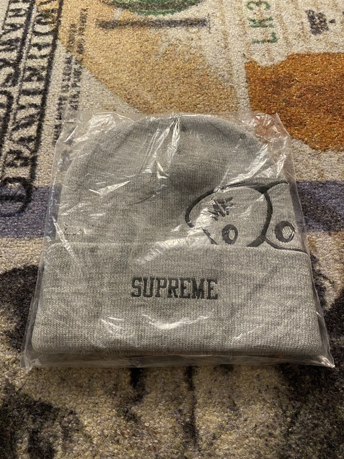 Supreme Supreme MF Doom Beanie Grey | Grailed