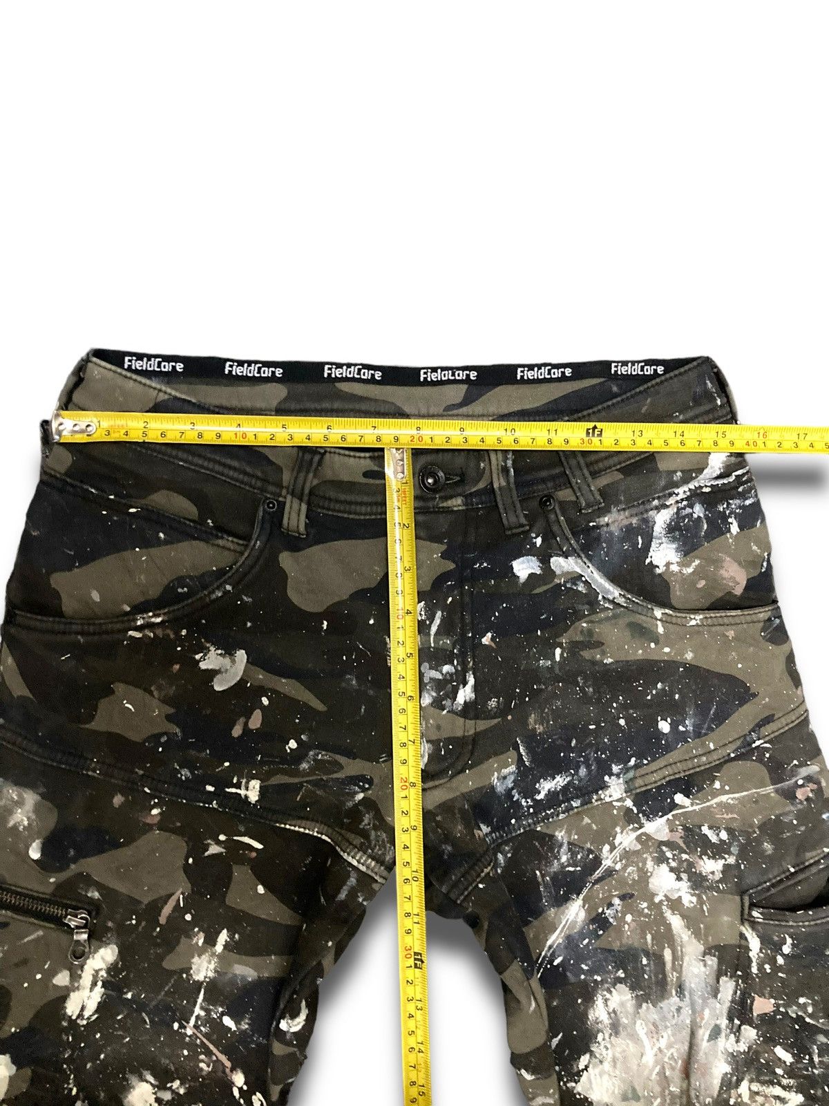 Japanese Brand Vintage Heavy Art Trashed Paint Cargo Size US 30 / EU 46 - 16 Thumbnail
