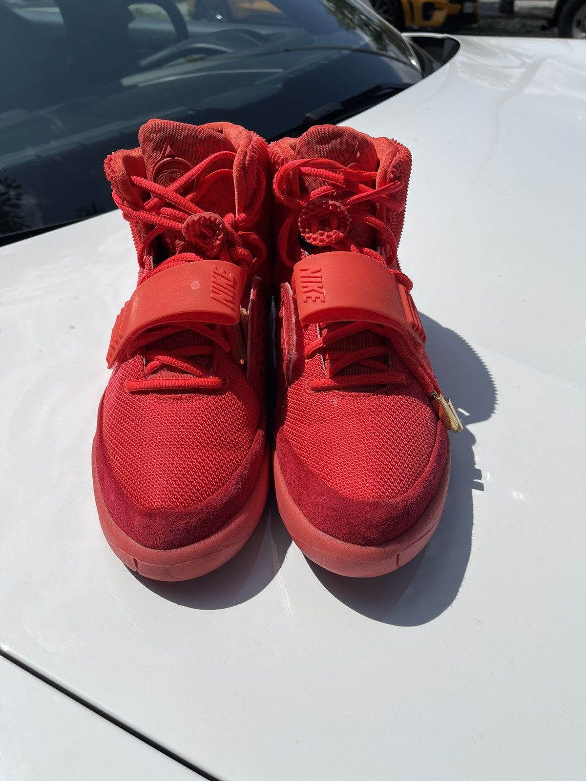 Pre owned Kanye West X Nike Air Yeezy 2 Red October Shoes ModeSens