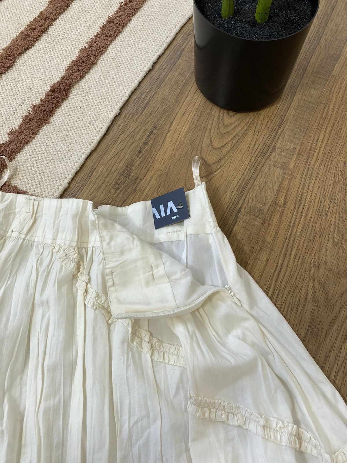 Vintage VINTAGE AVANT GARDE GRUNGE 00s STYLE MIDI SKIRT Size 30" / US 8 / IT 44 - 5 Thumbnail