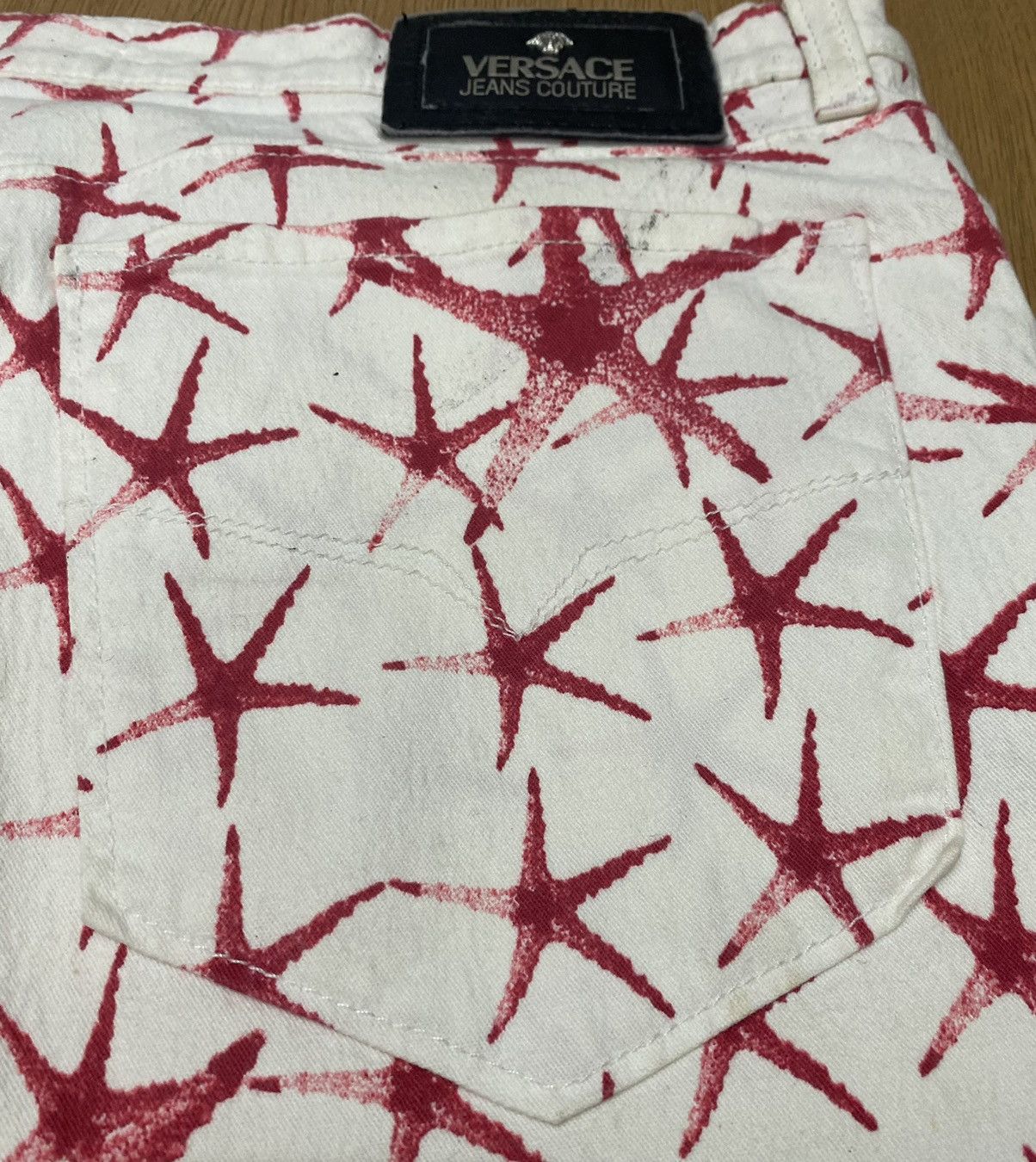 Versace Rare Vintage Versace Jeans Couture Starfish Design Pants Size US 36 / EU 52 - 4 Thumbnail