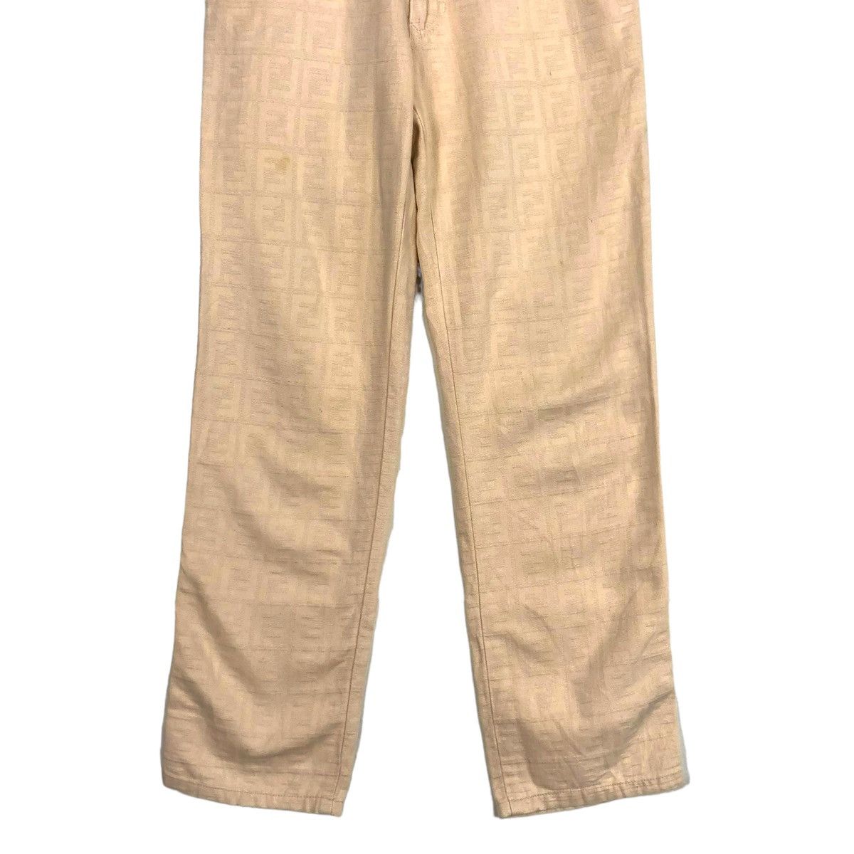 Fendi × Vintage 💥VINTAGE FENDI FF ZUCCA MONOGRAM COTTAN PANT Size 28" / US 6 / IT 42 - 5 Thumbnail