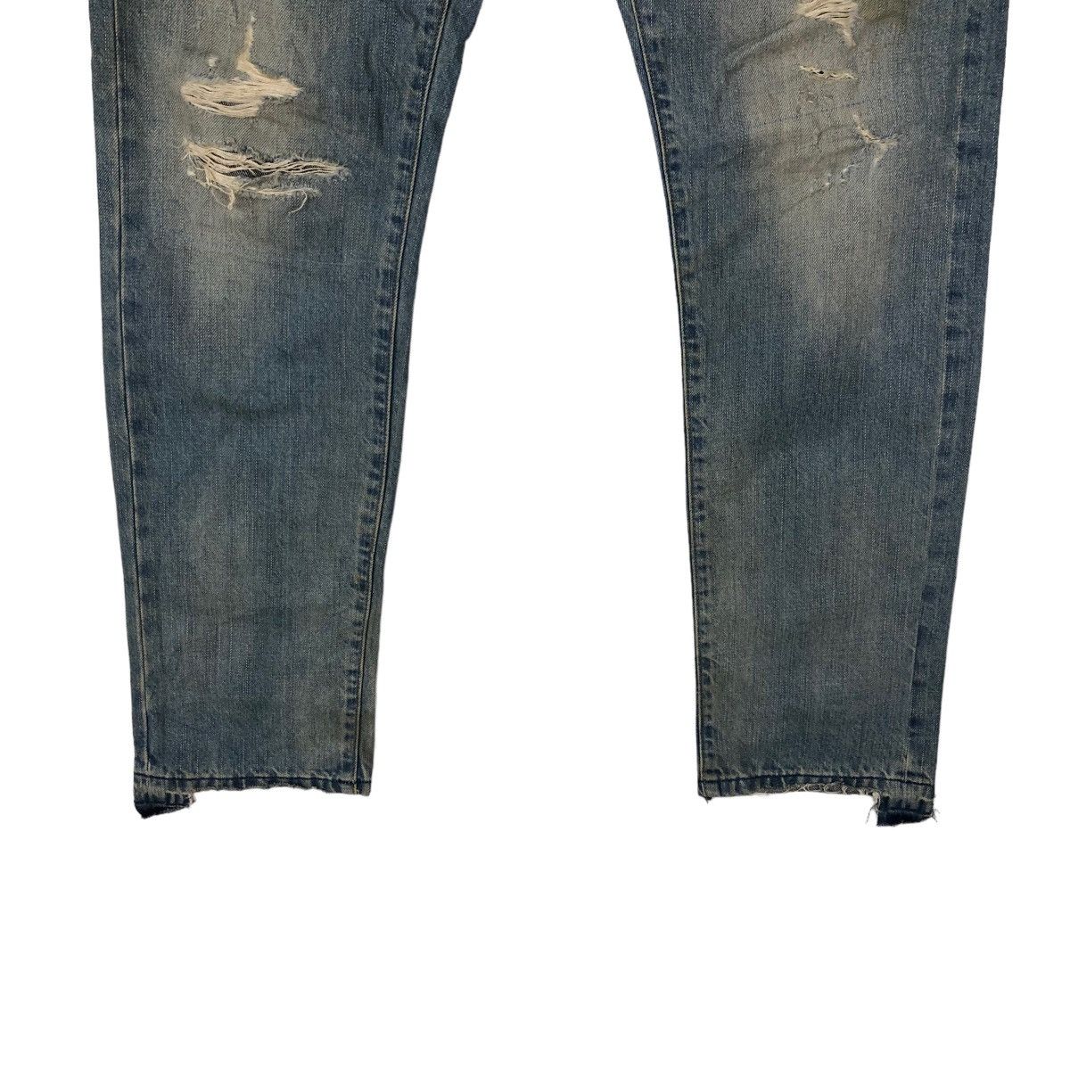 Japanese Brand VINTAGE DISTRESSED DENIM JEANS AMERICAN EAGLE PUNK DESIGN Size US 32 / EU 48 - 2 Thumbnail