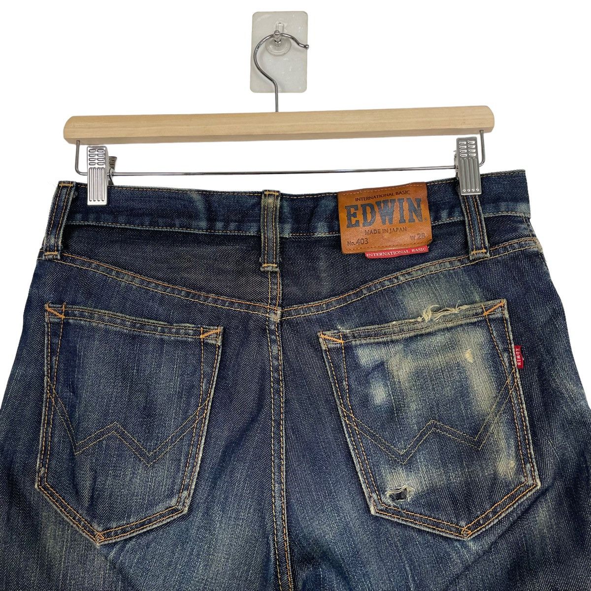 If Six Was Nine × Japanese Brand 💰OFFER💰💥EDWIN JAPAN THRASHED DESIGN DENIM JEANS Size US 30 / EU 46 - 9 Thumbnail